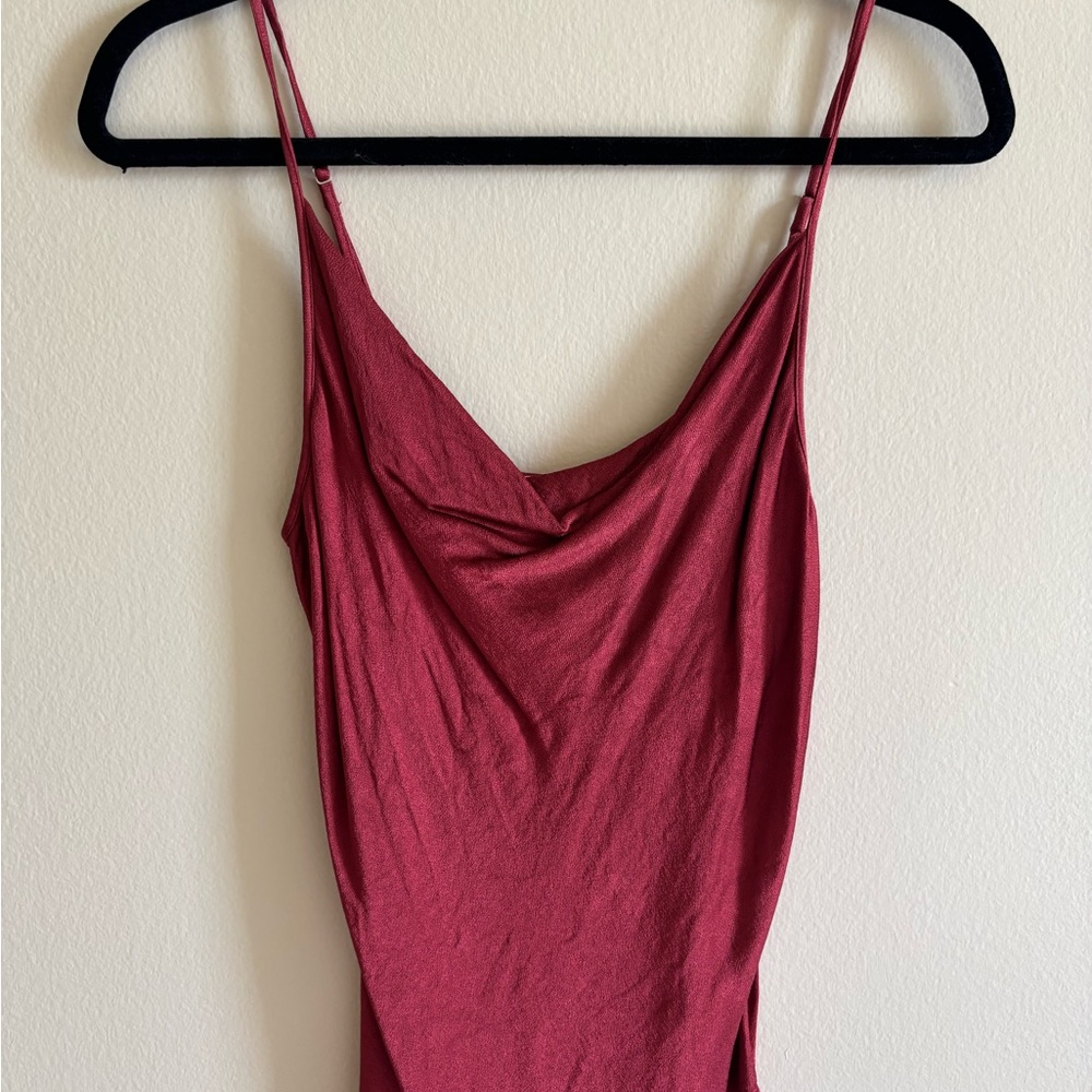 7 For All Mankind Burgundy Tank Top